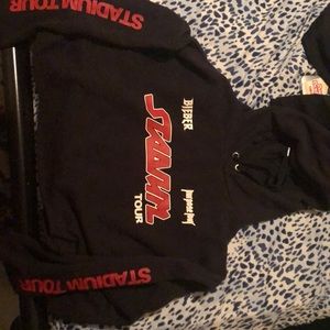 Stadium Tour cropped hoodie